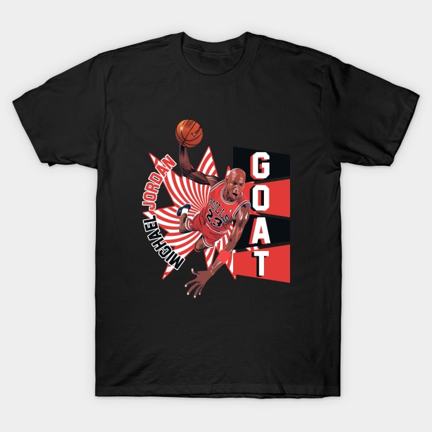 MJ Goat Basketball Legend Team! T-Shirt by Grindbising